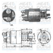 46081 Elektromagnetický spínač, startér MEAT & DORIA