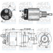 46103 Elektromagnetický spínač, startér MEAT & DORIA