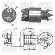 46110 Elektromagnetický spínač, startér MEAT & DORIA