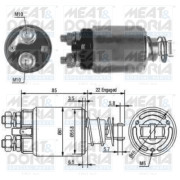 46119 Elektromagnetický spínač, startér MEAT & DORIA