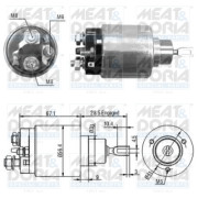 46138 Elektromagnetický spínač, startér MEAT & DORIA