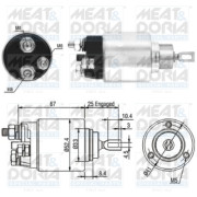 46151 Elektromagnetický spínač, startér MEAT & DORIA