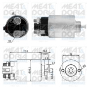 46156 Elektromagnetický spínač, startér MEAT & DORIA