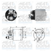 46288 Elektromagnetický spínač, startér MEAT & DORIA