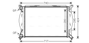 AI2195 Chladič, chlazení motoru AVA QUALITY COOLING