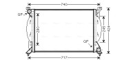 AI2203 Chladič, chlazení motoru AVA QUALITY COOLING