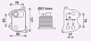 AI3420 Olejový chladič, motorový olej AVA QUALITY COOLING