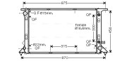 AIA2291 Chladič, chlazení motoru AVA QUALITY COOLING