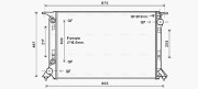 AIA2332 Chladič, chlazení motoru AVA QUALITY COOLING