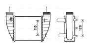 AIA4345 Chladič turba AVA QUALITY COOLING