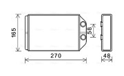 AIA6393 Výměník tepla, vnitřní vytápění AVA QUALITY COOLING