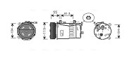 AIK001 Kompresor, klimatizace AVA QUALITY COOLING