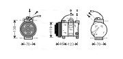 AIAK015 Kompresor, klimatizace AVA QUALITY COOLING