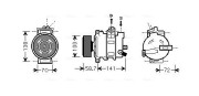 AIK279 Kompresor, klimatizace AVA QUALITY COOLING