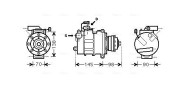 AIAK280 Kompresor, klimatizace AVA QUALITY COOLING