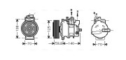 AIAK295 Kompresor, klimatizace AVA QUALITY COOLING