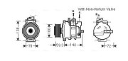 AIAK334 Kompresor, klimatizace AVA QUALITY COOLING