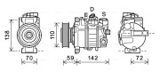 AIAK396 Kompresor, klimatizace AVA QUALITY COOLING