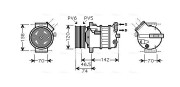 ALAK106 Kompresor, klimatizace AVA QUALITY COOLING