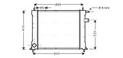 AU2110 Chladič, chlazení motoru AVA QUALITY COOLING