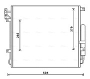 AUA5209D Kondenzátor, klimatizace AVA QUALITY COOLING