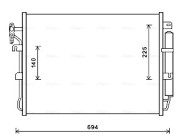 AUA5215D Kondenzátor, klimatizace AVA QUALITY COOLING