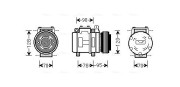 AUAK028 Kompresor, klimatizace AVA QUALITY COOLING