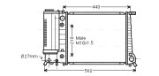 BW2082 Chladič, chlazení motoru AVA QUALITY COOLING