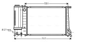BW2163 Chladič, chlazení motoru AVA QUALITY COOLING