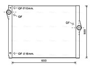 BW2420 Chladič, chlazení motoru AVA QUALITY COOLING
