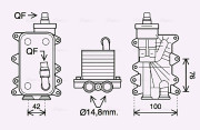 BW3560H Chladič oleje, automatická převodovka AVA QUALITY COOLING