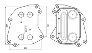 BW3628 Olejový chladič, motorový olej AVA QUALITY COOLING