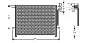 BW5397 Kondenzátor, klimatizace AVA QUALITY COOLING