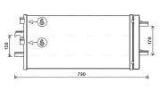 BW5550D Kondenzátor, klimatizace AVA QUALITY COOLING