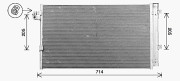 BW5609D Kondenzátor, klimatizace AVA QUALITY COOLING