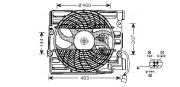 BW7510 Větrák, chlazení motoru AVA QUALITY COOLING