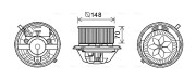 BW8462 vnitřní ventilátor AVA QUALITY COOLING