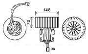 BW8539 vnitřní ventilátor AVA QUALITY COOLING