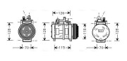 BWAK227 Kompresor, klimatizace AVA QUALITY COOLING