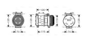 BWAK229 Kompresor, klimatizace AVA QUALITY COOLING