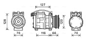 BWAK232 Kompresor, klimatizace AVA QUALITY COOLING