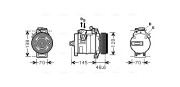 BWAK345 Kompresor, klimatizace AVA QUALITY COOLING