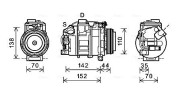 BWAK423 Kompresor, klimatizace AVA QUALITY COOLING