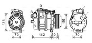 BWAK428 Kompresor, klimatizace AVA QUALITY COOLING