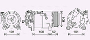 BWAK566 Kompresor, klimatizace AVA QUALITY COOLING