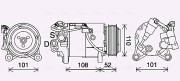 BWAK567 Kompresor, klimatizace AVA QUALITY COOLING