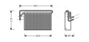 BWV024 Výparník, klimatizace AVA QUALITY COOLING