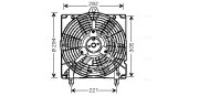 CN7517 Větrák, chlazení motoru AVA QUALITY COOLING