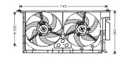 PE7538 Větrák, chlazení motoru AVA QUALITY COOLING