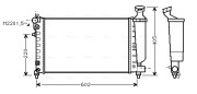 CNA2119 Chladič, chlazení motoru AVA QUALITY COOLING